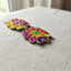 Galón Floral Multicolor Bordado con Hilo Dorado sobre Tul — Tiendas Lupe en Chile - Tiendas Lupe