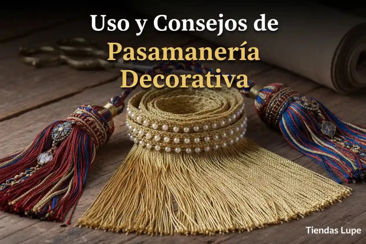 Uso y Consejos de Pasamanería Decorativa - Tiendas Lupe