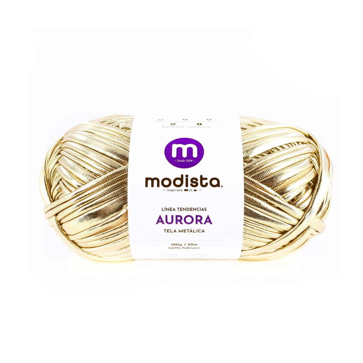 1 - Champaña Aurora – Tela metalizada tipo trapillo