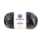 18 - Negro Aurora – Tela metalizada tipo trapillo