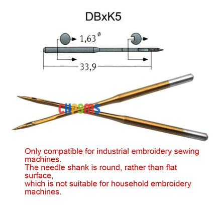 Aguja Bordadora DBK5 75: Precisión Profesional para Máquinas Industriales