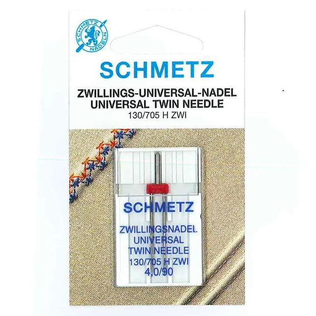 Aguja Doble Schmetz 90 para Ojales Perfectos