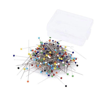 Alfileres Cabeza Vidrio Colores para Costura y Manualidades