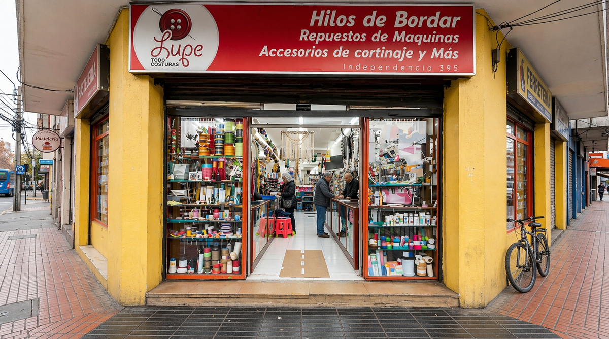 Tiendas Lupe, mercería en Av. Independencia 395, Santiago