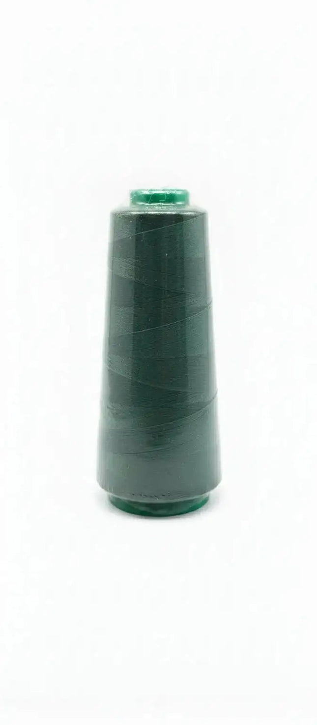 Hilo verde botella 2000 yrds - Hilo de coser resistente en cono grande, ideal para costura a máquina y proyectos duraderos de manualidades.