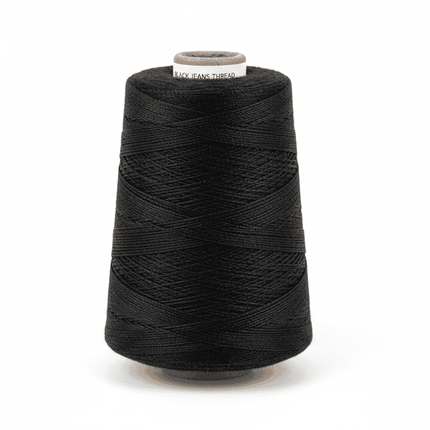 Hilo Negro 40/2 Lama - Resistencia y Versatilidad en cono de 2000 yardas, ideal para costura de jeans y proyectos de alta durabilidad.