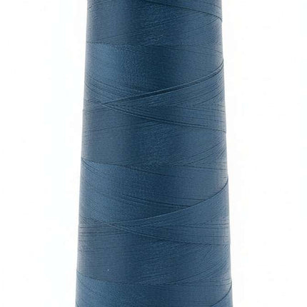 Hilo Azul Petróleo 40/2 - Lama 2000 yd #283 en cono grande con base verde, ideal para costura profesional y manualidades textiles.