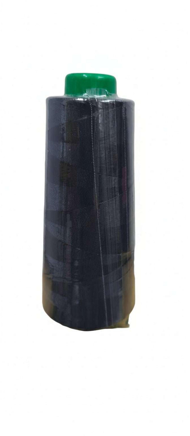 Hilo de coser azul 2000 yardas #278 con carrete verde, ideal para costura profesional. Hilo duradero para proyectos de gran rendimiento.