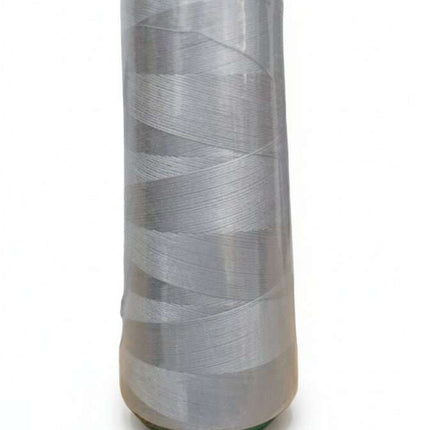 Hilo Coser Gris Claro 2000 Yardas - Hilo de Coser con carrete verde, ideal para costura profesional y manualidades de alta resistencia.