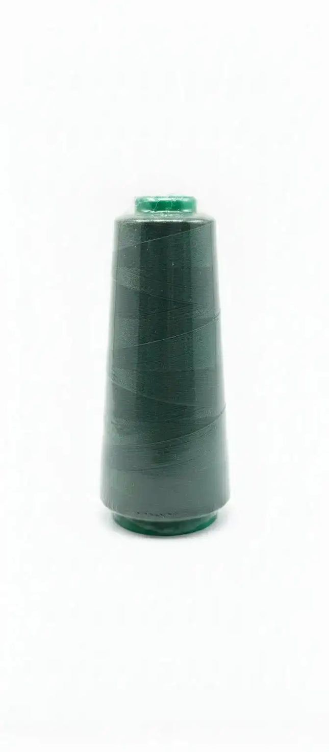 Hilo verde botella 2000 yrds - Hilo de coser resistente en cono grande, ideal para costura a máquina y proyectos duraderos de manualidades.
