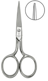 Tijera Bordado Precisa 4½ Metálica Acero Niquelado