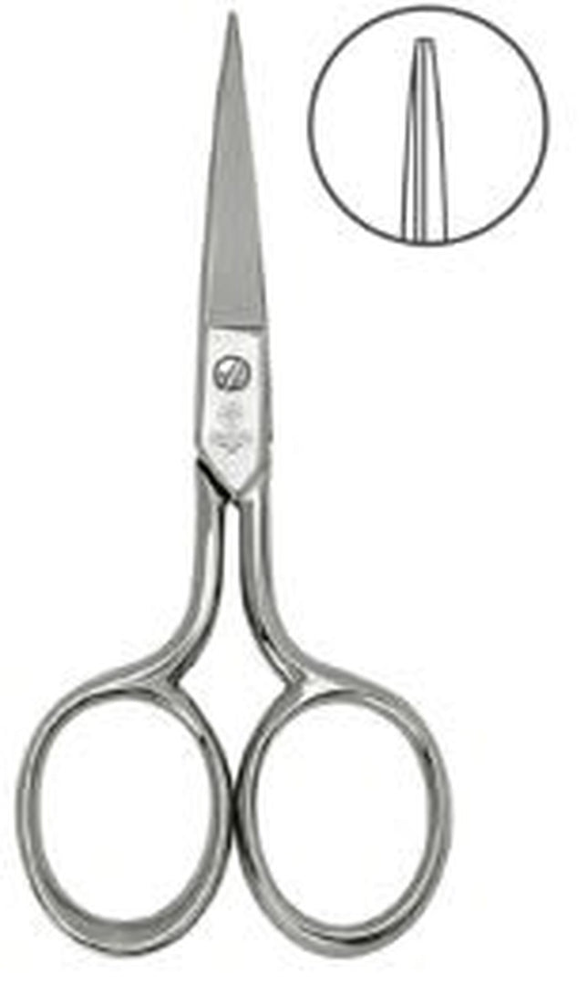 Tijera Bordado Precisa 4½ Metálica Acero Niquelado