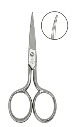 Tijeras Profesionales Mundial Curva para Bordado y Manicure