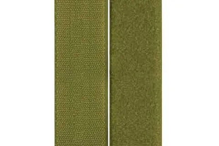 Velcro verde 10cm de alta resistencia con gancho y felpa, ideal para tapicería y manualidades. Cierre autoadhesivo en rollo de 25 metros.