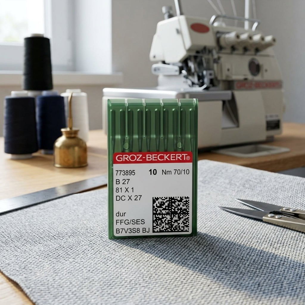 Aguja Industrial Overlock B27 para Máquinas de Costura