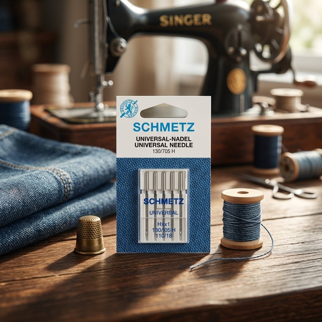 Aguja Schmetz 110/18: Ideal para telas gruesas