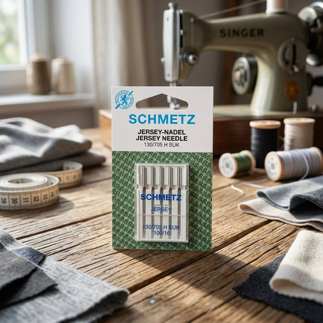 Aguja Schmetz Elástica 100/16 para telas flexibles