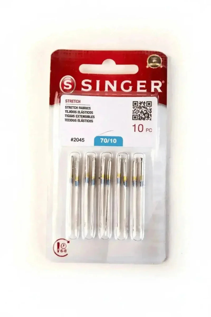 Aguja Singer 70/10 para telas elásticas como jersey