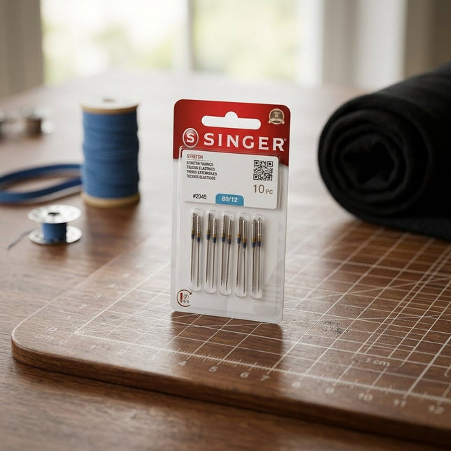 Aguja Singer para costura elástica 80/12 de alta precisión