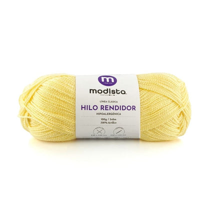 Amarillo Claro Hilo Rendidor Modista 100g - Económico para Tejido y Manualidades