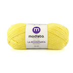 Amarillo Lana La Economica Modista 100g - Económica para Tejido Palillo y Crochet