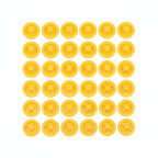 amarillo pato / 12.2mm / 50 Broches a Presión Snap Plásticos - Set de Cierres para Costura