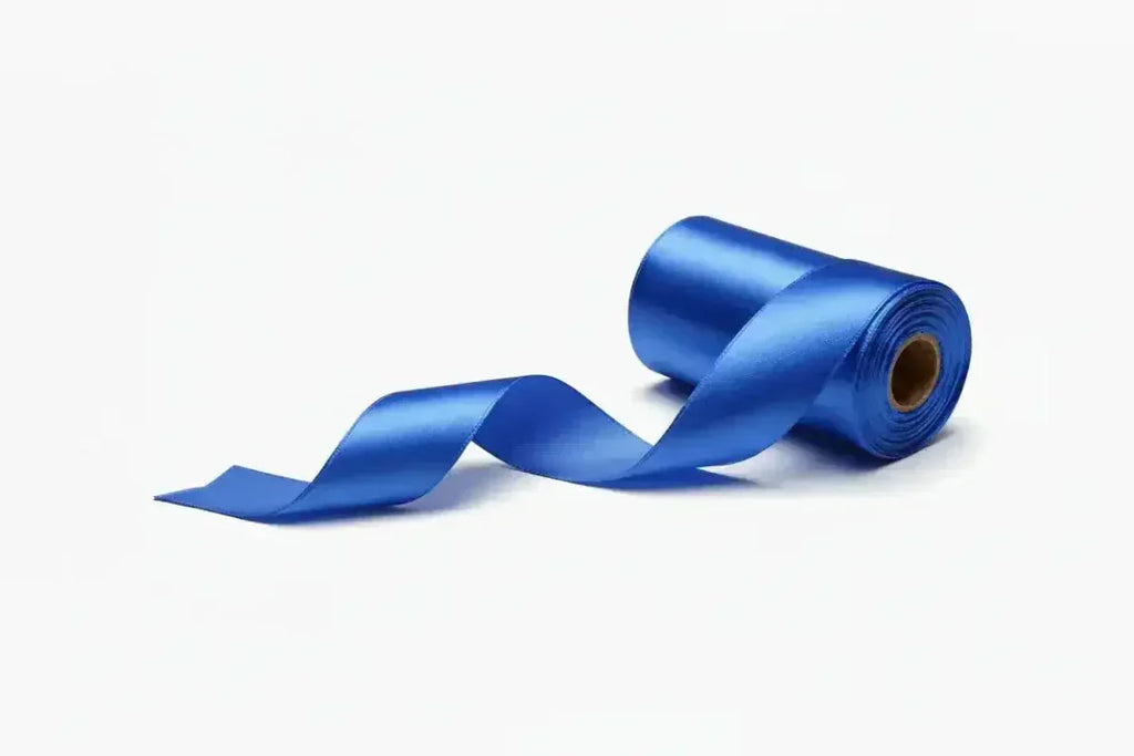 Azul Cinta Satinada 2.5 cm x 50 mts