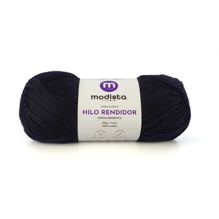 Azul Marino Hilo Rendidor Modista 100g - Económico para Tejido y Manualidades