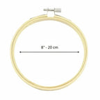 Bastidor Bambú 20cm para Bordado Profesional y Artístico