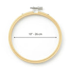 Bastidor de Bambú N°10 de 26 cm para Artes Textiles