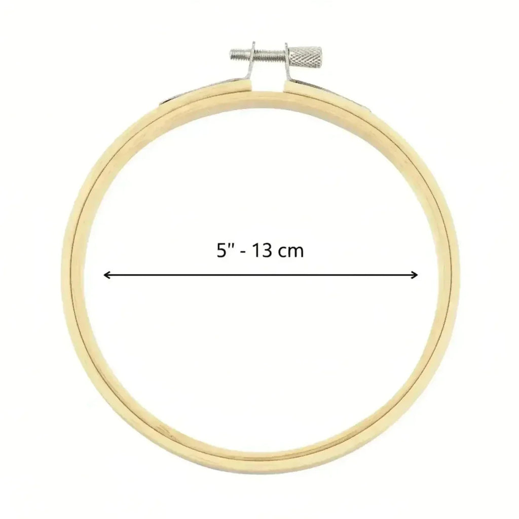Bastidor de Bambú N°5 13cm para Bordado y Versatilidad