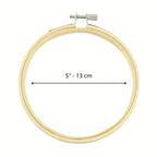 Bastidor de Bambú N°5 13cm para Bordado y Versatilidad