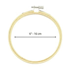 Bastidor de Bambú para Bordado 16cm - Tiendas Lupe