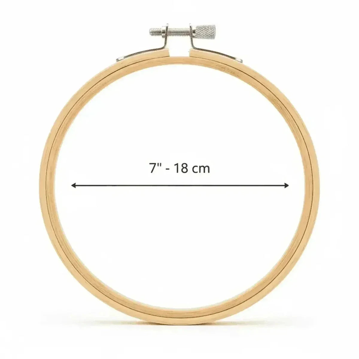 Bastidor de Bambú para Bordado — 18 cm Imagen secundaria del producto