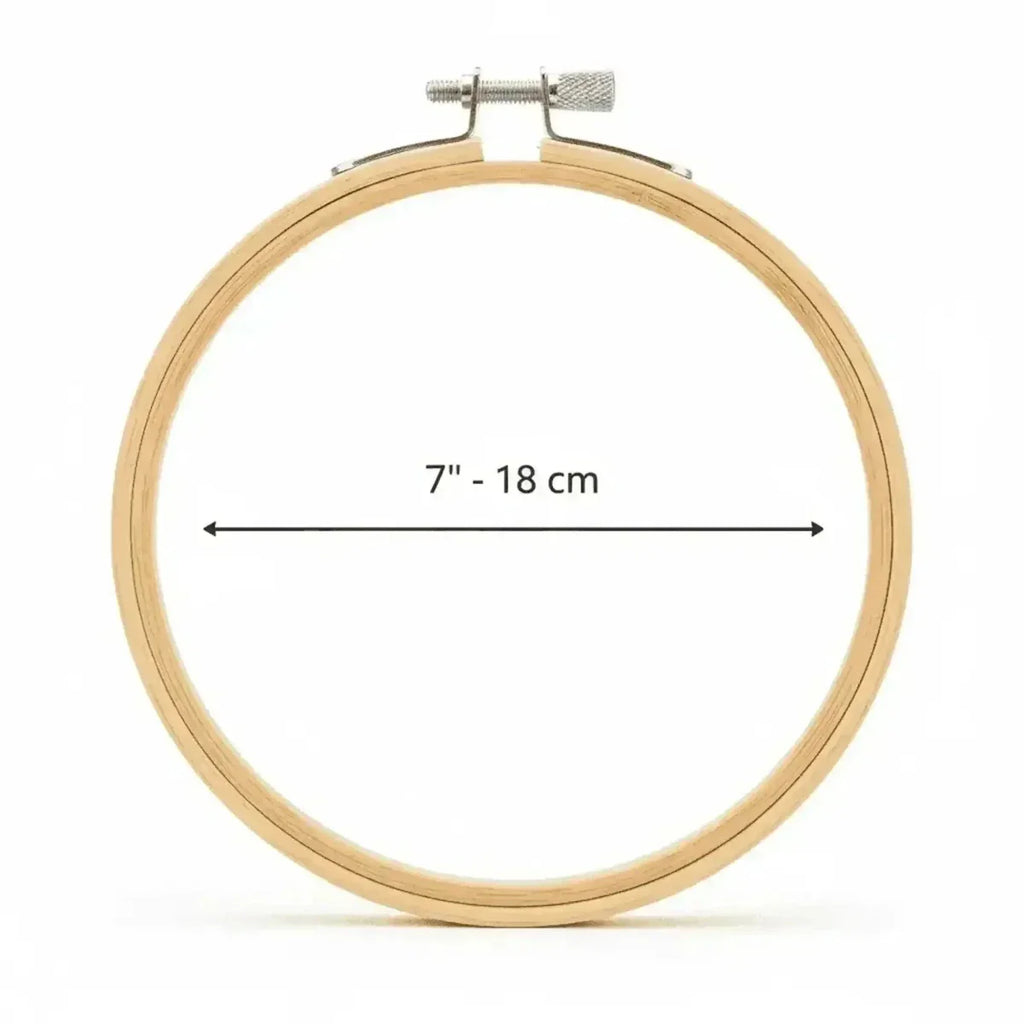Bastidor Profesional de Bambú 18cm para Bordados