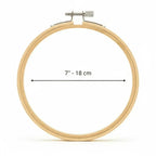 Bastidor Profesional de Bambú 18cm para Bordados