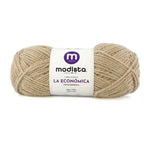 Beige Lana La Economica Modista 100g - Económica para Tejido Palillo y Crochet