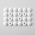 Blanco / 12.2mm / 50 Broches a Presión Snap Plásticos - Set de Cierres para Costura