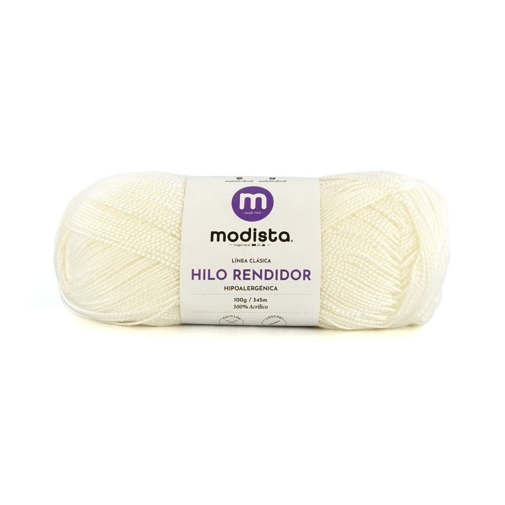 Blanco Hilo Rendidor Modista 100g - Económico para Tejido y Manualidades