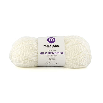 Blanco Optico Hilo Rendidor Modista 100g - Económico para Tejido y Manualidades
