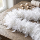Boa de Plumas Blanca 180 cm — Decoración para Disfraces y Eventos