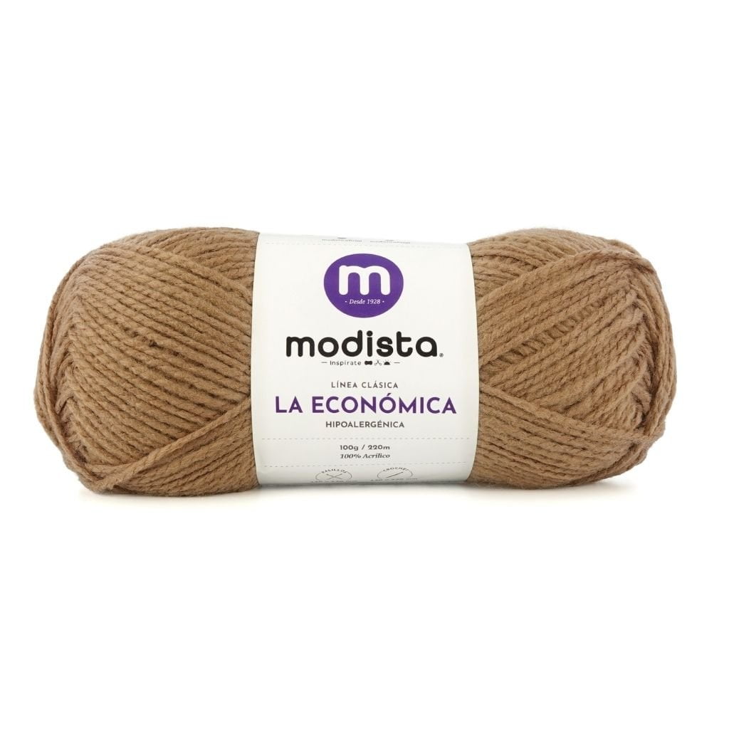 Caramelo Lana La Economica Modista 100g - Económica para Tejido Palillo y Crochet