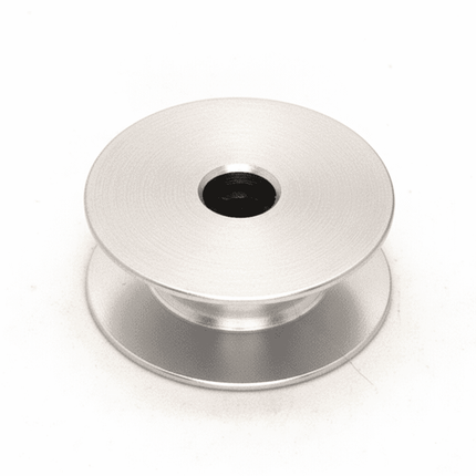 Carrete Recta Jumbo Aluminio - Eficiencia y Durabilidad para máquinas de coser industriales. Ideal para costura continua y proyectos extensos.