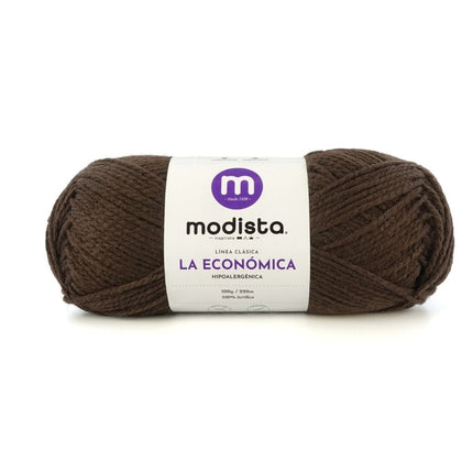 Chocolate Lana La Economica Modista 100g - Económica para Tejido Palillo y Crochet