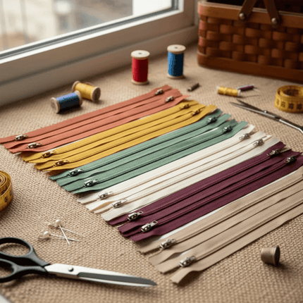 Cierres Nylon N°5 - Pack 100 Unidades (Colores Surtidos)
