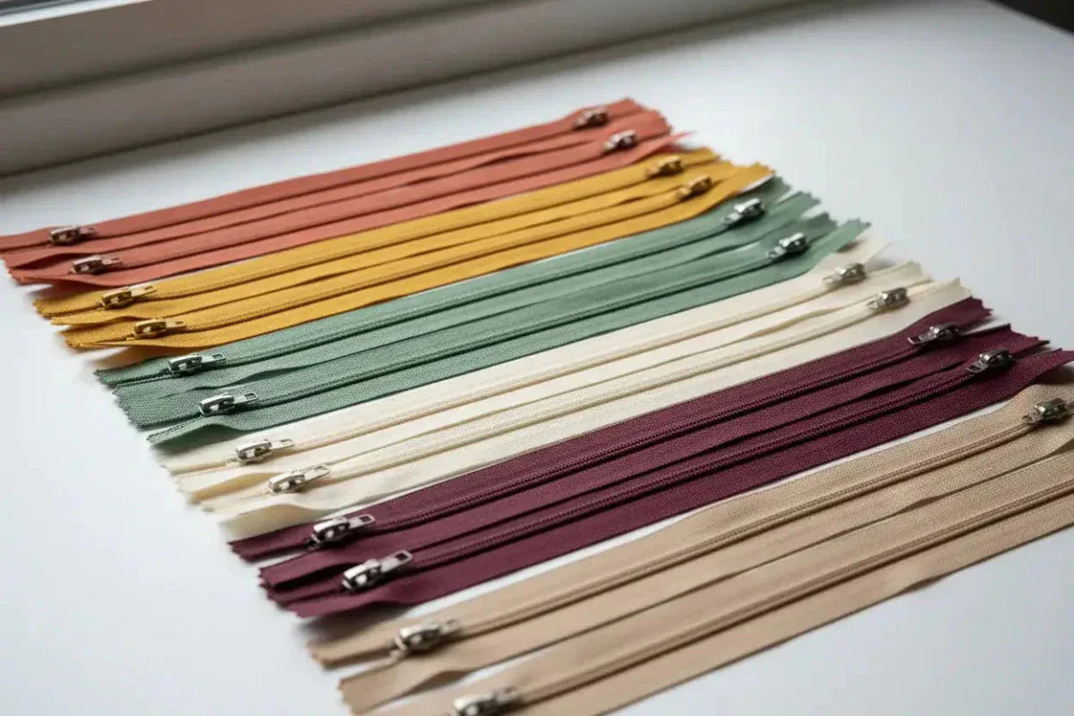 Cierres Nylon N°5 - Pack 100 Unidades (Colores Surtidos)