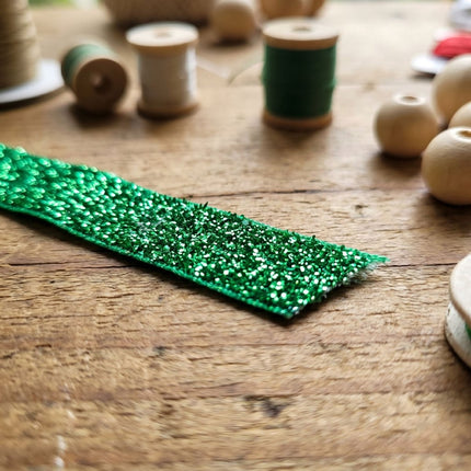 Cinta Glitter Verde Ancha Brillante — Tiendas Lupe en Chile - Tiendas Lupe