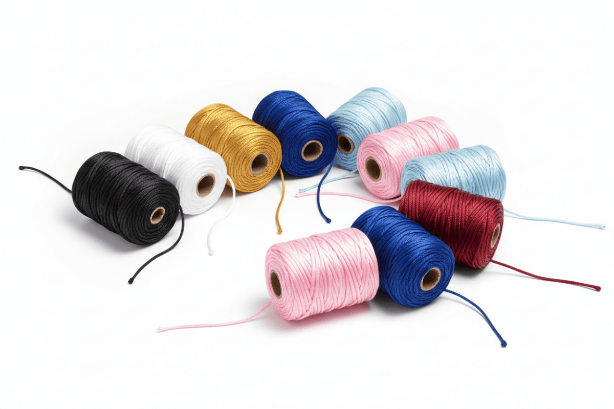 Cordón cola de ratón satinado 2 mm rollo 50 metros para bisutería — Tiendas Lupe Chile