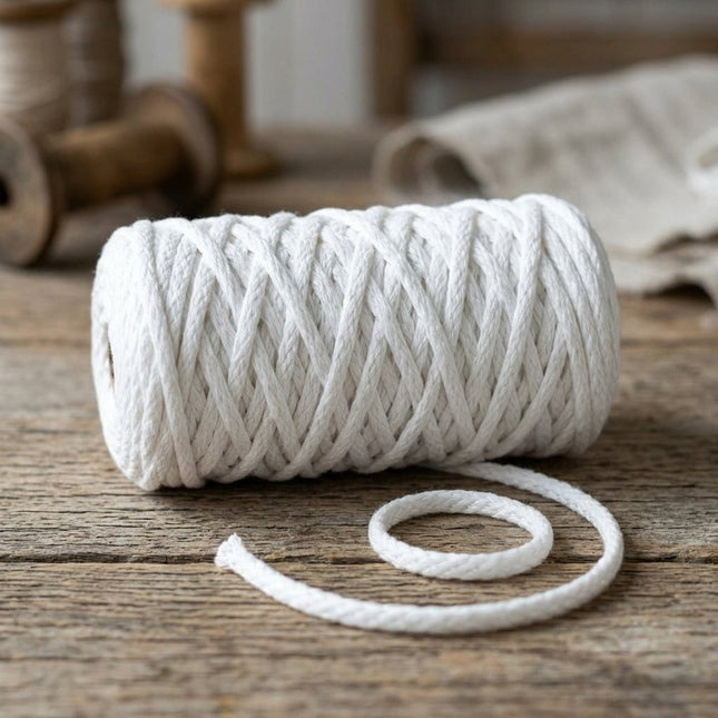 Cordón de Costura Blanco 100m para Manualidades y Proyectos
