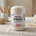 Cordón Macramé SPESSO 16 Hebras, Algodón y Fibras Recicladas — 1 kg